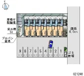 ★手数料０円★岡山市北区青江３丁目　月極駐車場（LP）